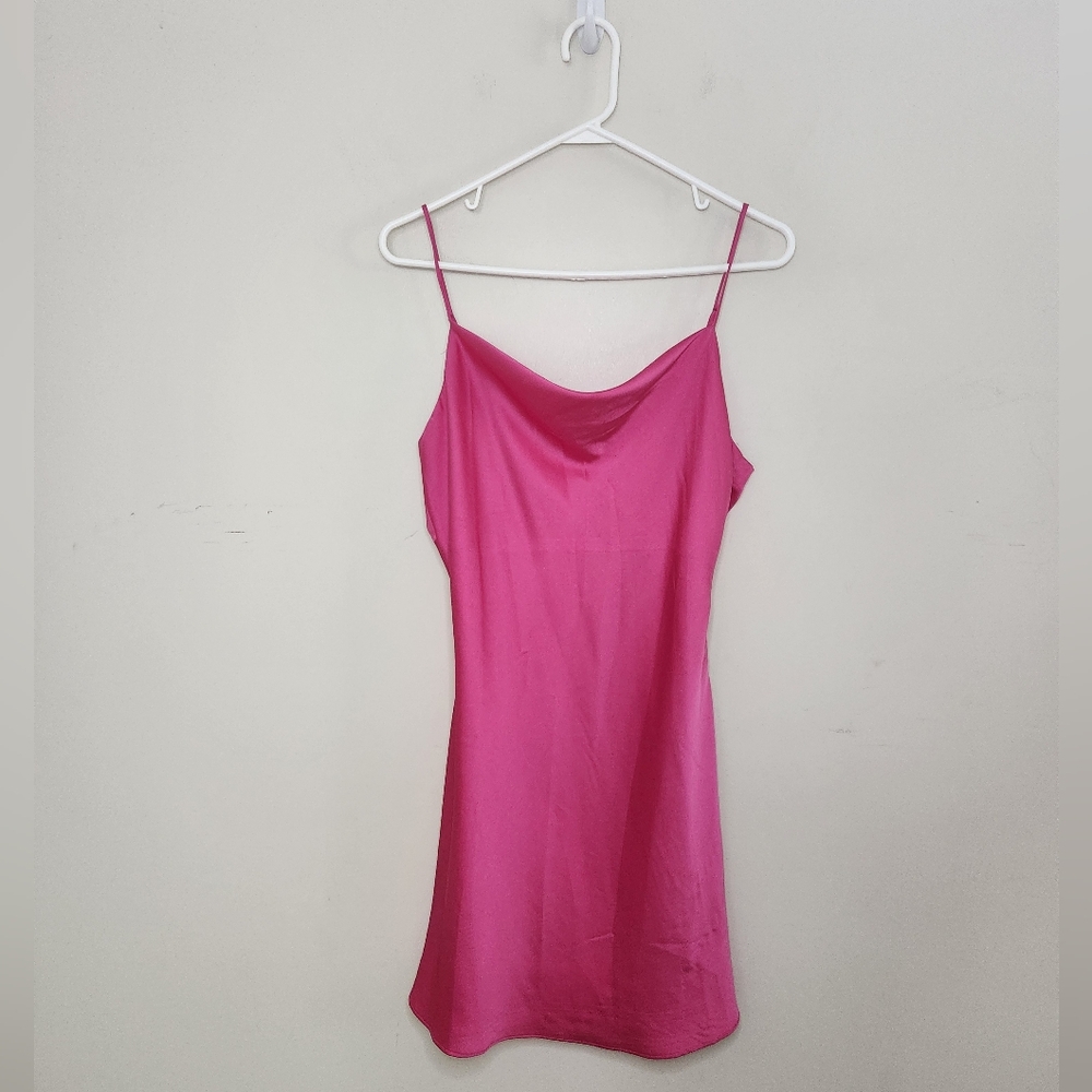 Women's American Threads Pink Slip Dress Sz Large